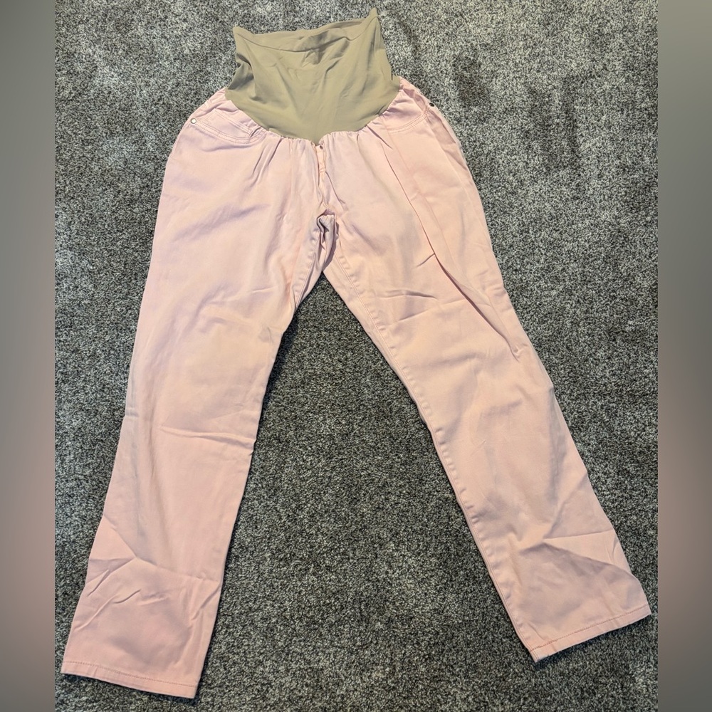 Motherhood Maternity Blush and Beige Pants - Picture 3 of 7
